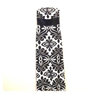 White House Black Market Long Silk Dress